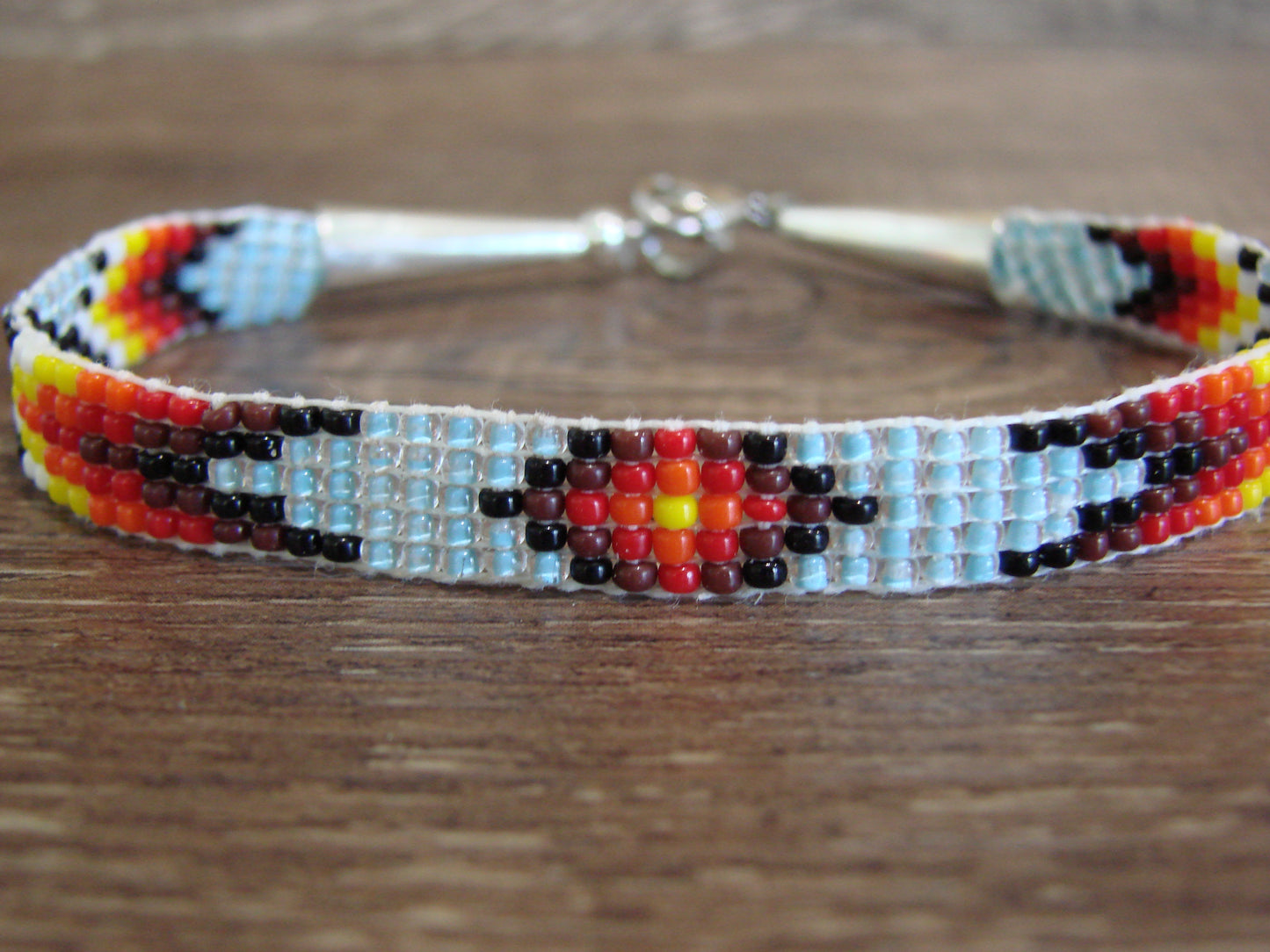 Native American Hand Beaded Bracelet by Cleveland