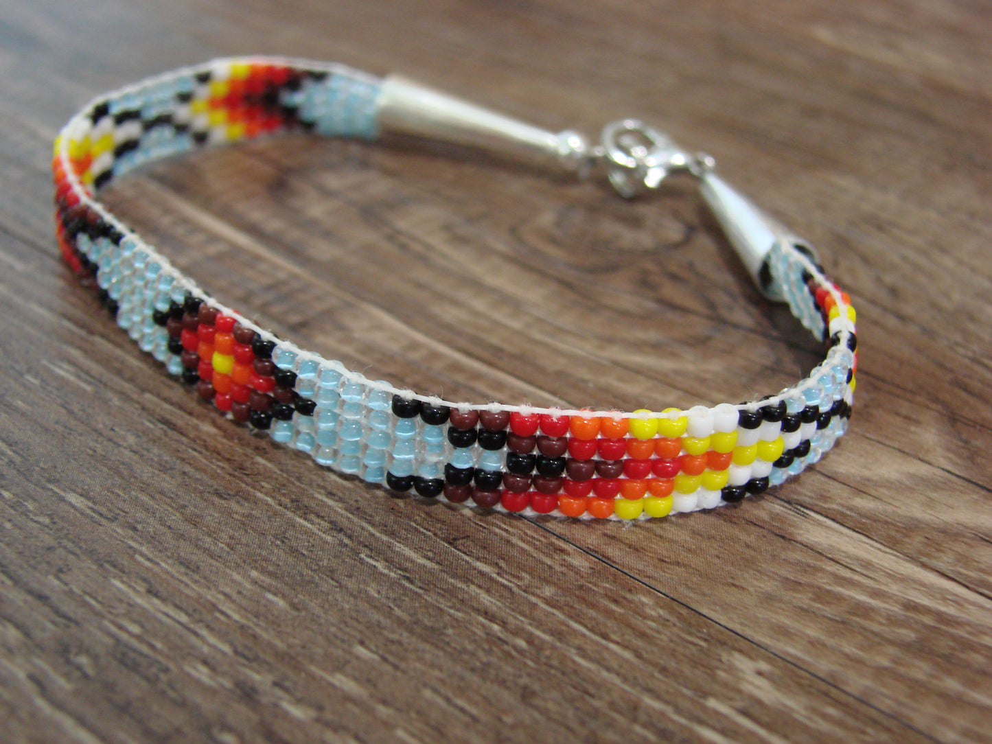 Native American Hand Beaded Bracelet by Cleveland