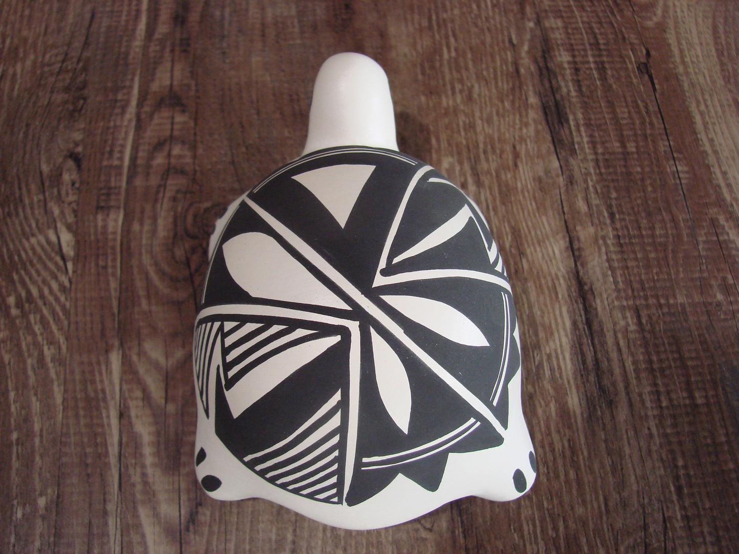 Native American Hand Painted Acoma Turtle Pottery by Concho