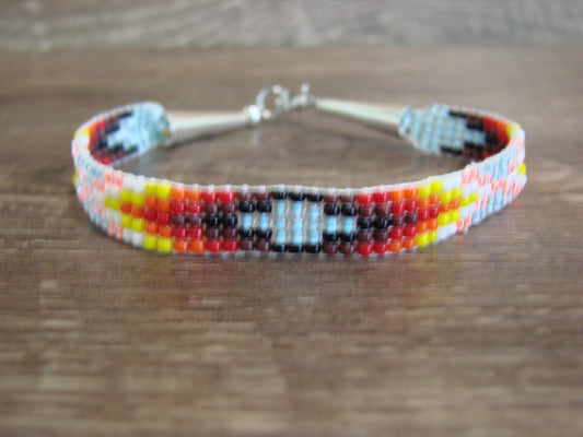 Native American Hand Beaded Bracelet by Cleveland