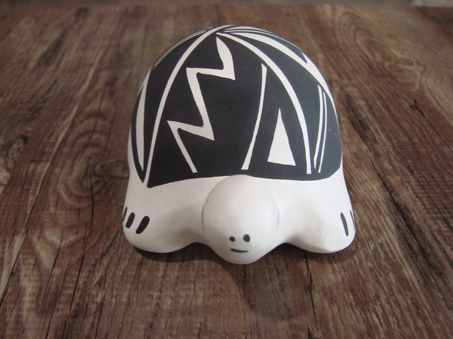 Native American Hand Painted Acoma Turtle Pottery by Concho
