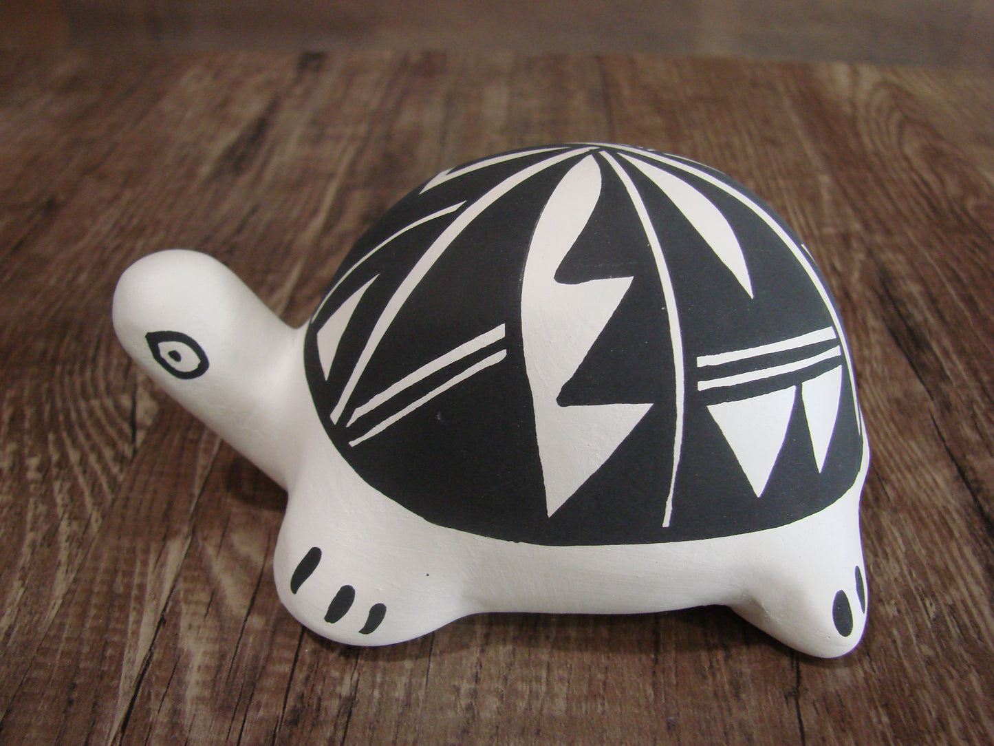 Native American Hand Painted Acoma Turtle Pottery by Concho
