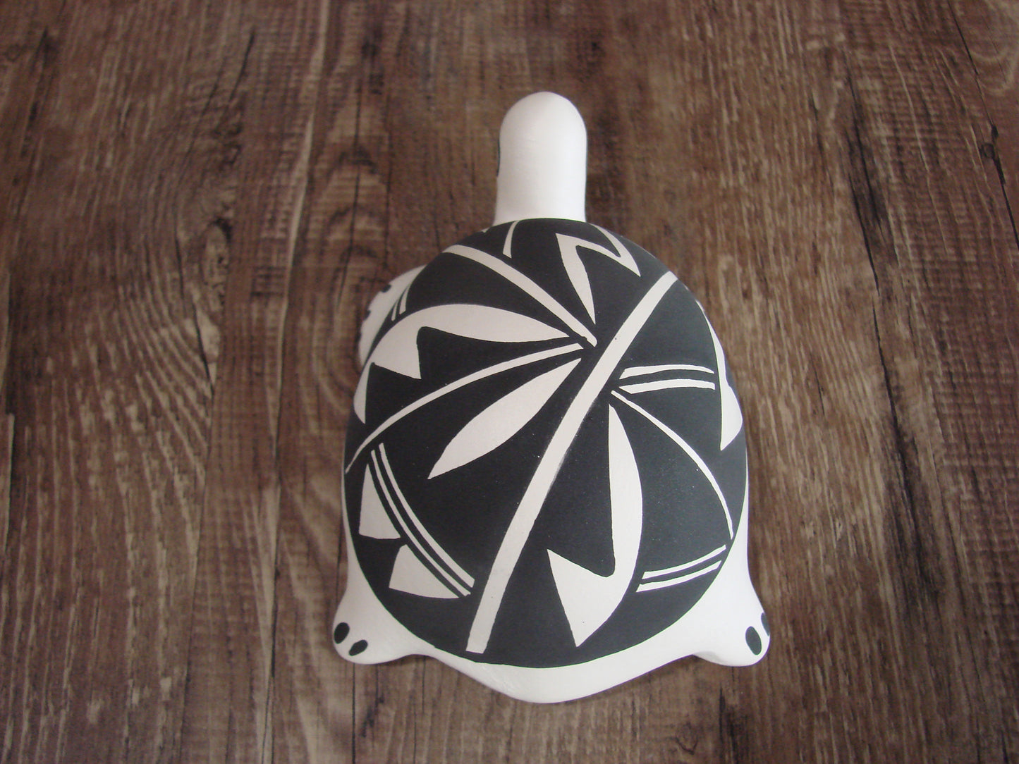 Native American Hand Painted Acoma Turtle Pottery by Concho