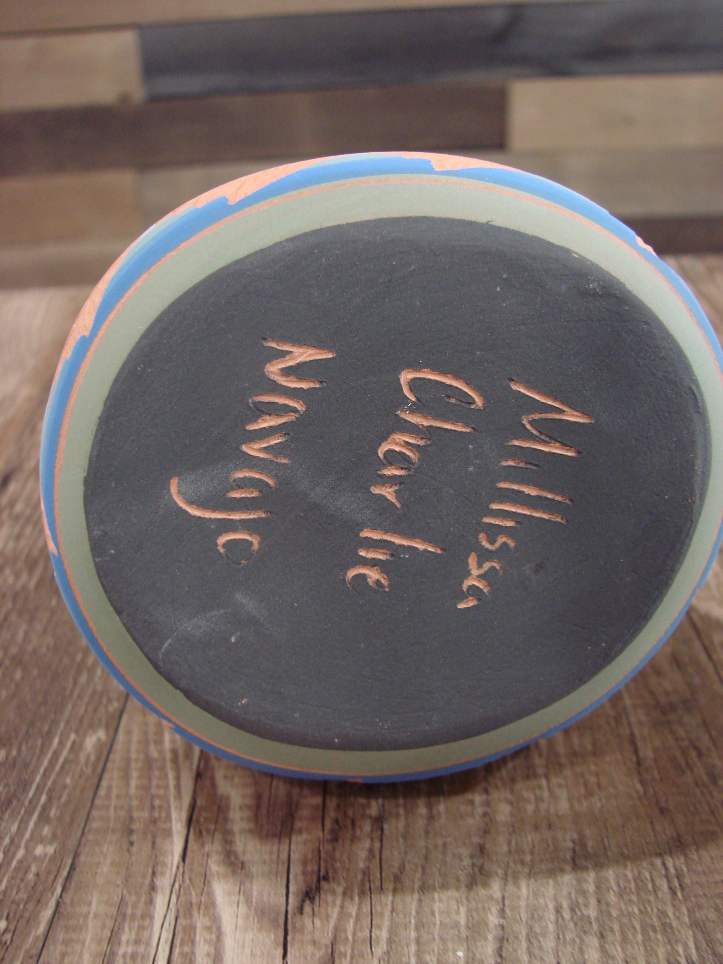 Native American Navajo Hand Etched Wedding Vase - Charlie