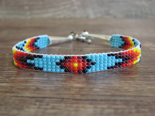 Native American Hand Beaded Bracelet by Cleveland
