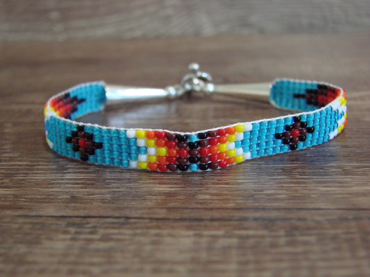 Native American Hand Beaded Bracelet by Cleveland