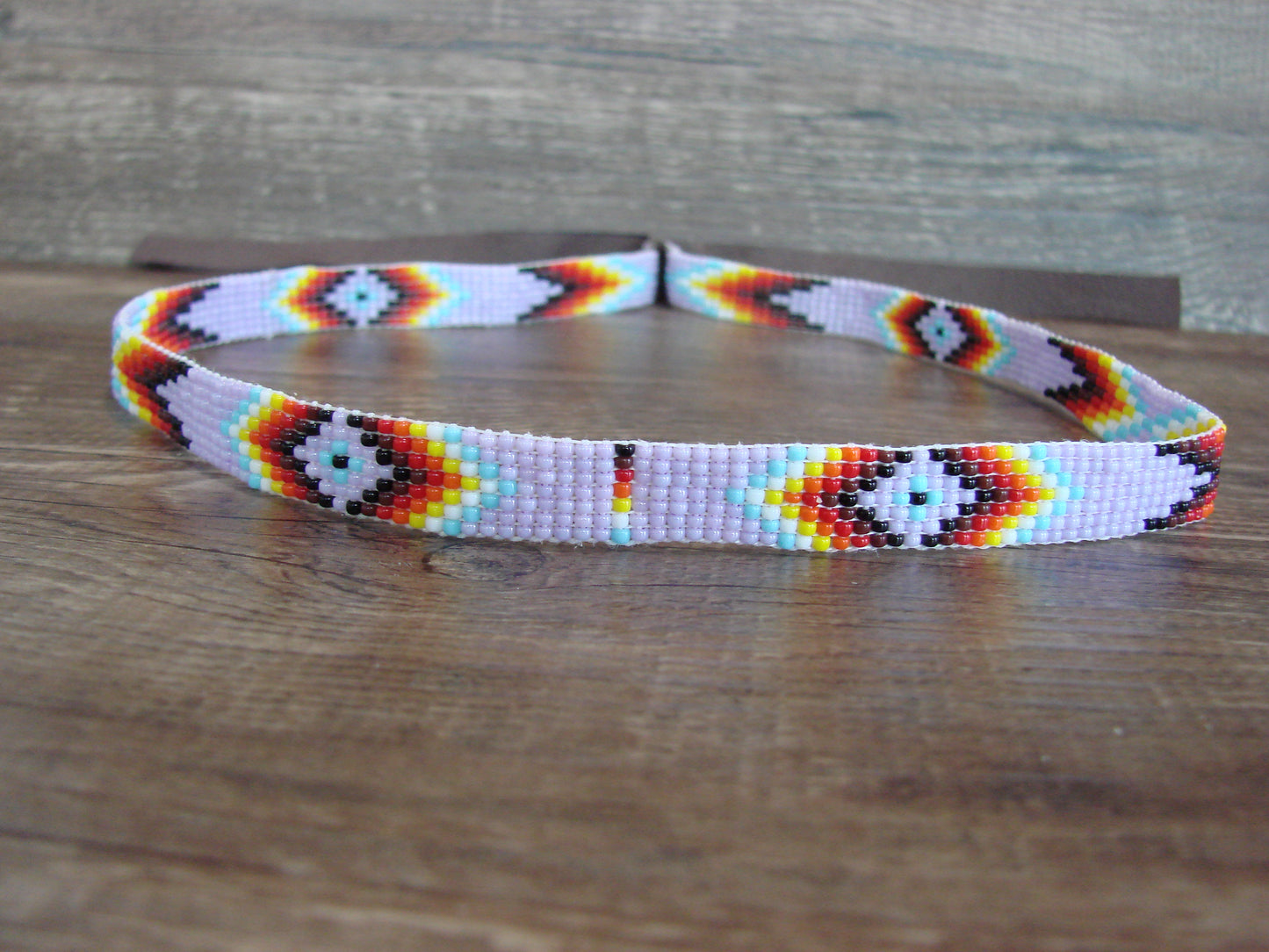 Navajo Indian Hand Beaded 1/2" Hat Band by Cleveland