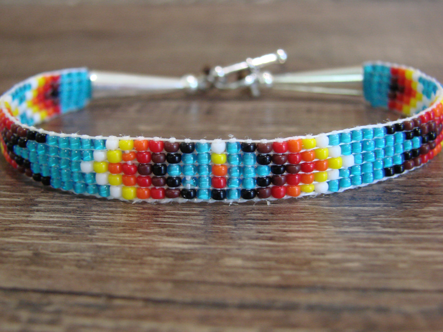 Native American Hand Beaded Bracelet by Cleveland