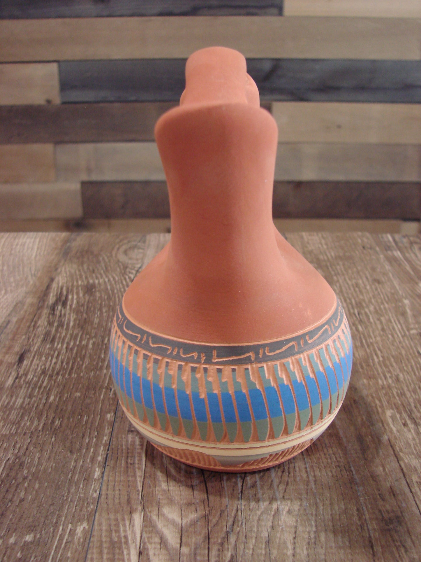 Native American Navajo Hand Etched Wedding Vase - Charlie