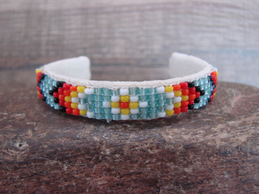 Navajo Indian Hand Beaded Baby / Child's Bracelet by Jackie Cleveland