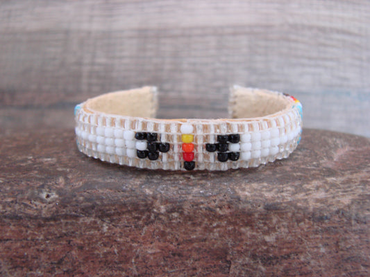 Navajo Indian Hand Beaded Baby / Child's Bracelet by Jackie Cleveland
