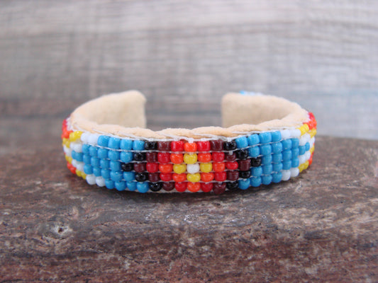 Navajo Indian Hand Beaded Baby / Child's Bracelet by Jackie Cleveland