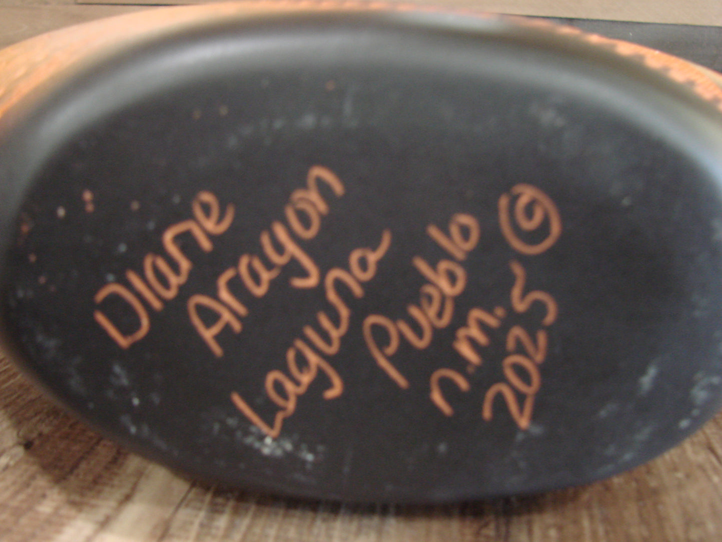 Native American Indian Hand Etched Pillow Pottery by Diane Aragon