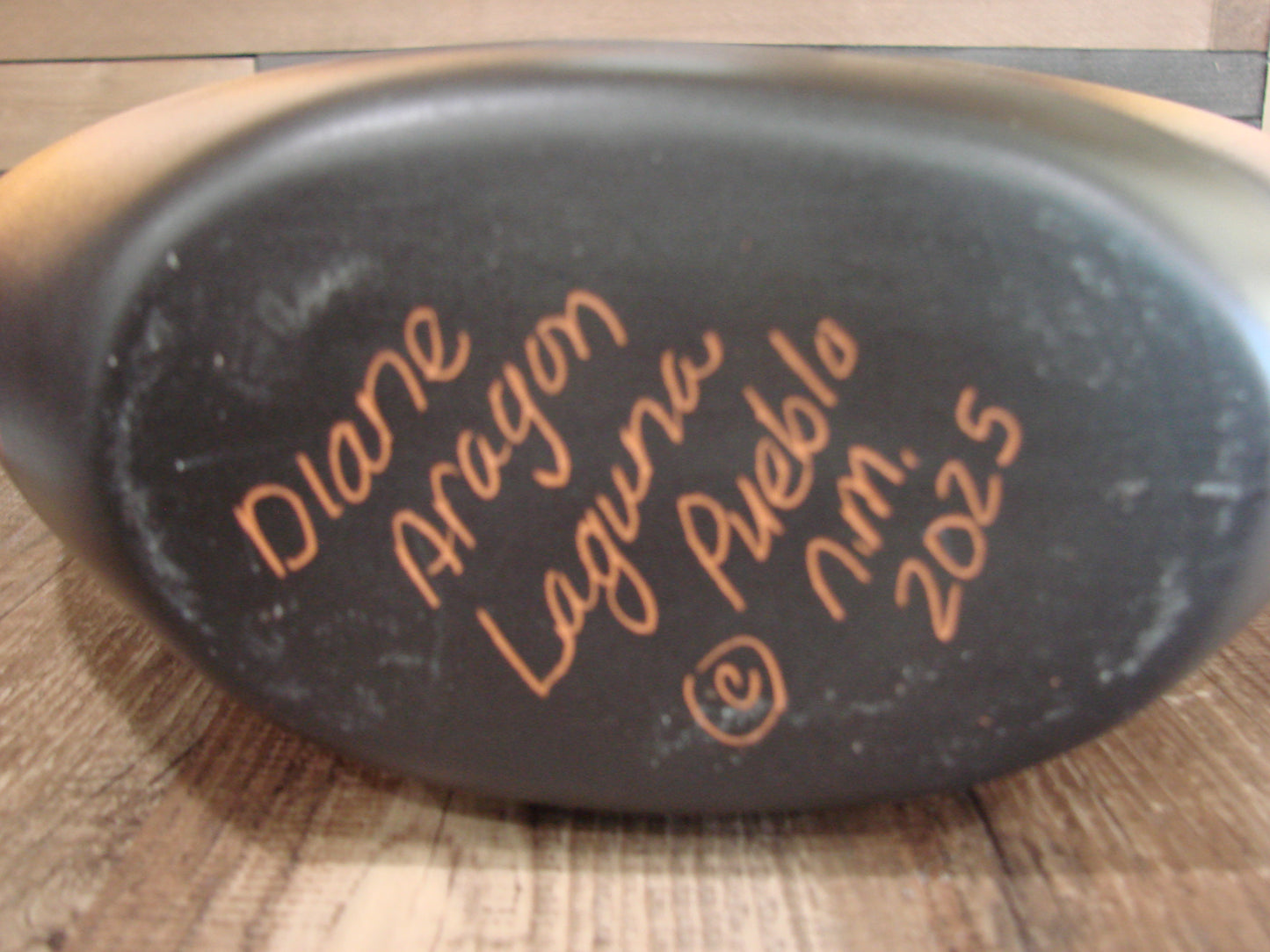 Native American Indian Hand Etched Pillow Pottery by Diane Aragon