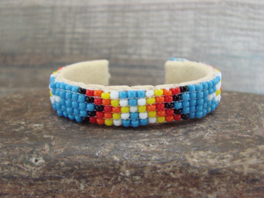 Navajo Indian Hand Beaded Baby / Child's Bracelet by Jackie Cleveland