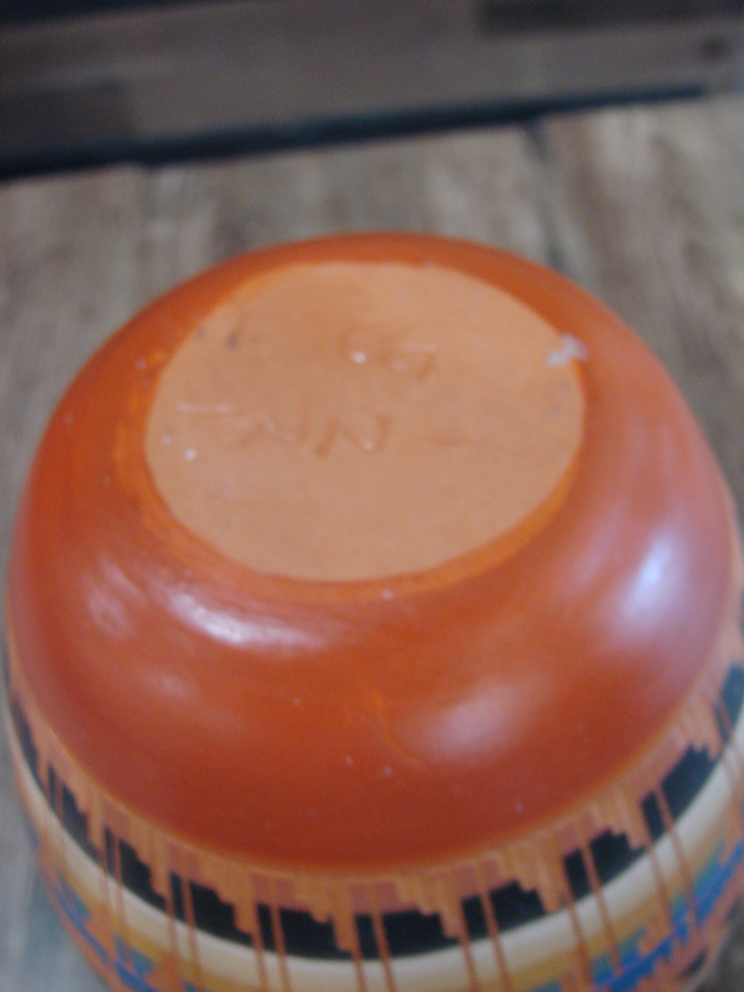 Native American Navajo Hand Etched & Hand Painted Pottery - EG