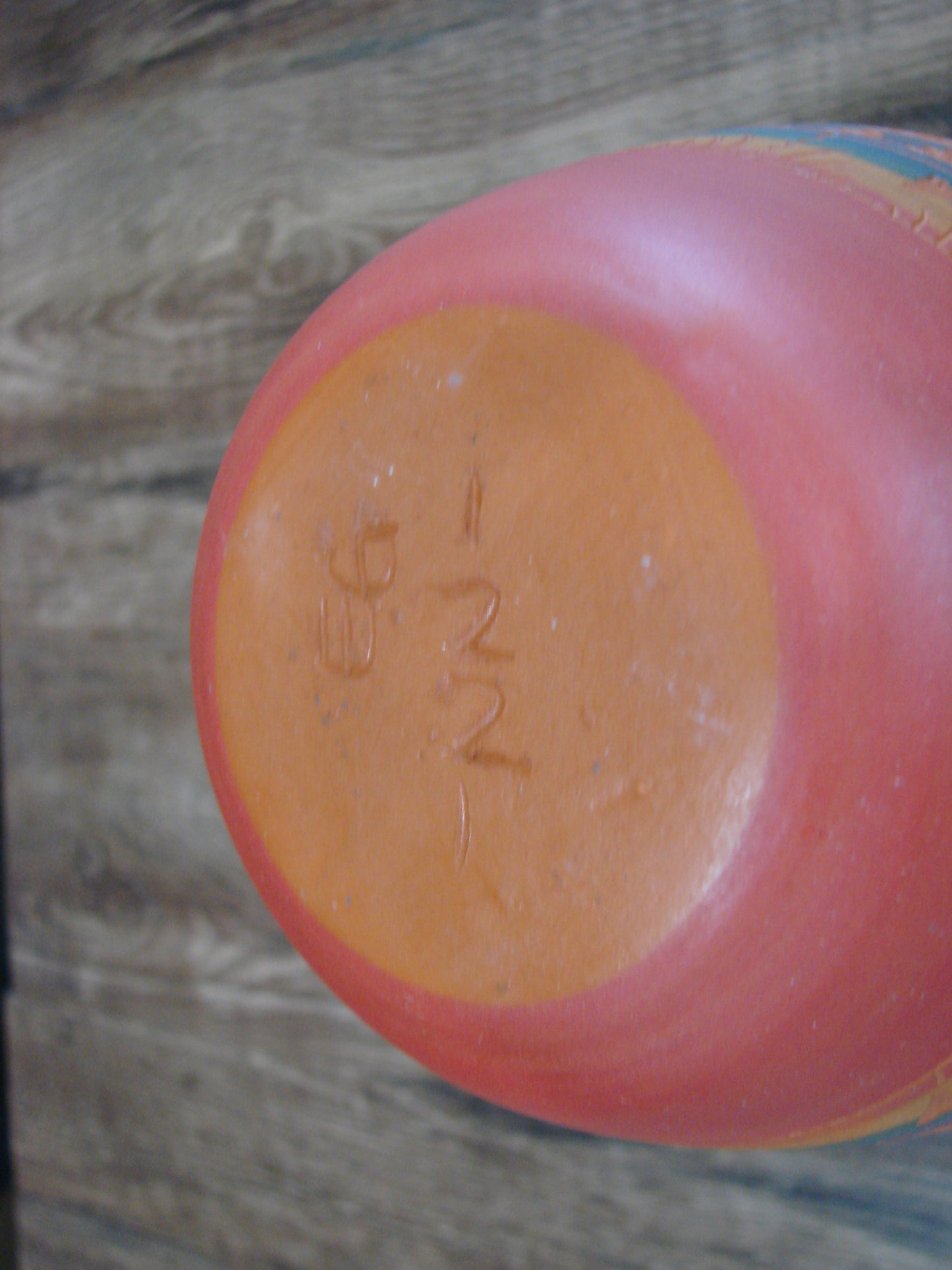 Native American Navajo Hand Etched & Hand Painted Pottery - EG