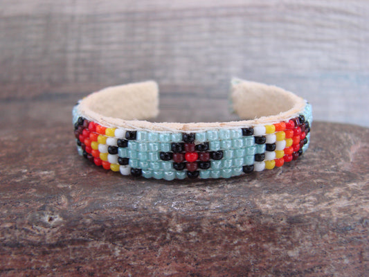 Navajo Indian Hand Beaded Baby / Child's Bracelet by Jackie Cleveland