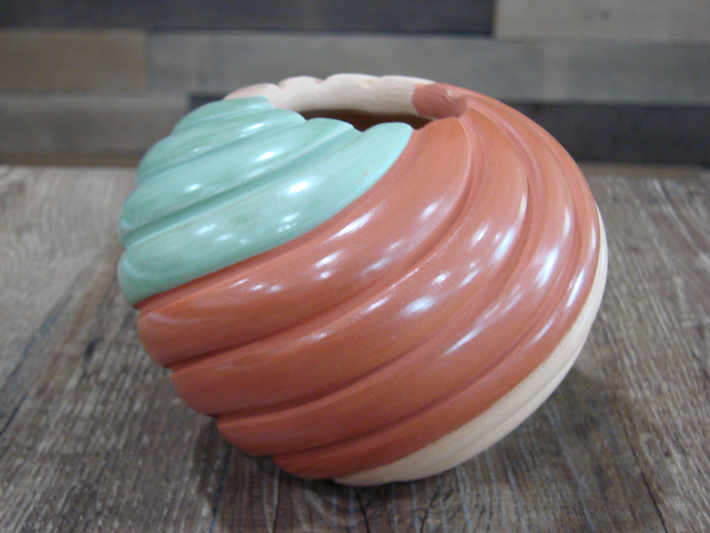 Native American Jemez Clay Hand Coiled Pottery Signed Yepa