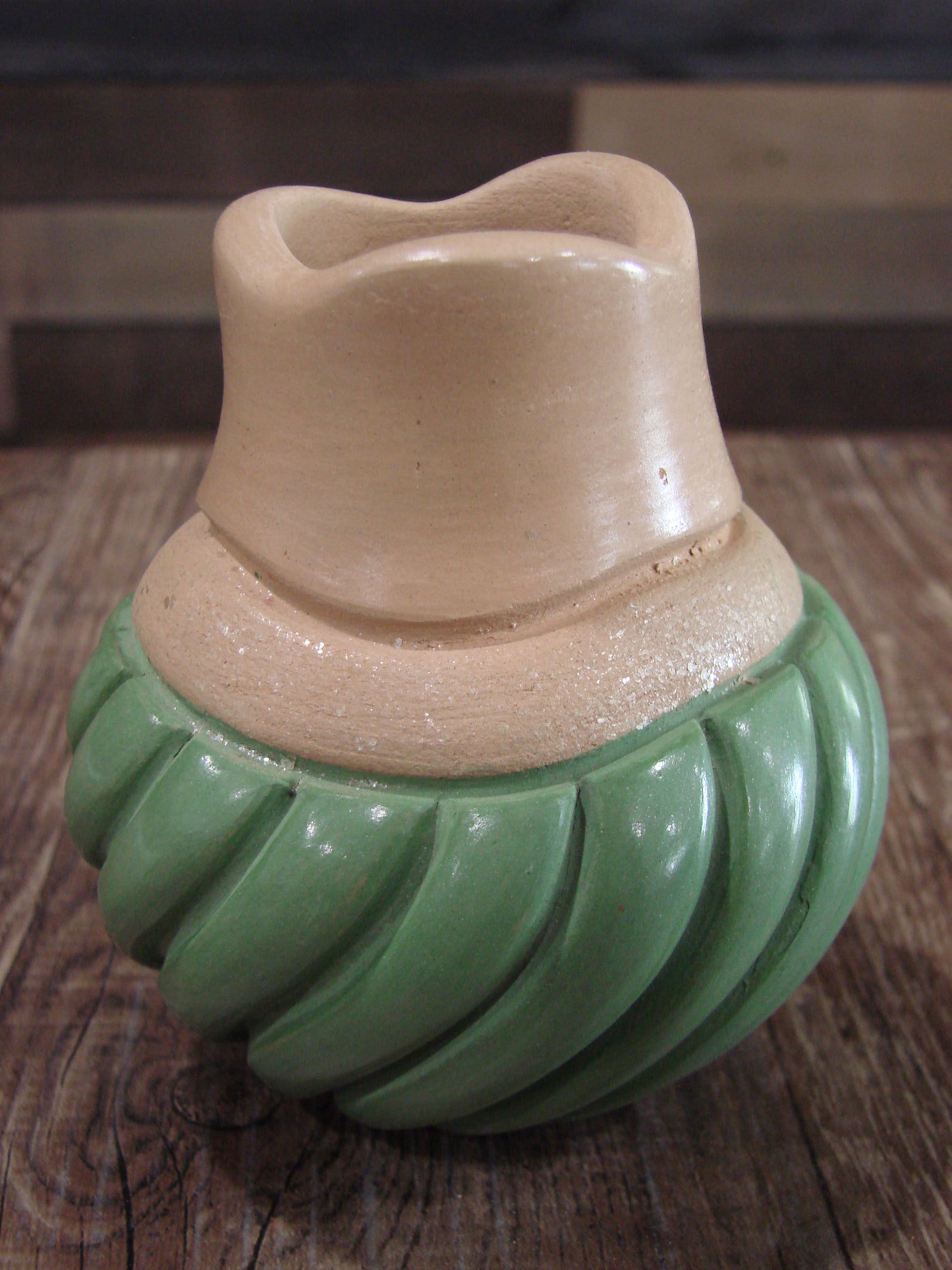 Native American Jemez Clay Hand Coiled Pottery Signed Yepa
