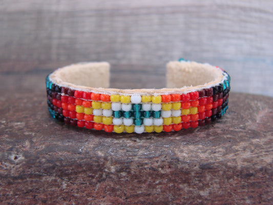Navajo Indian Hand Beaded Baby / Child's Bracelet by Jackie Cleveland