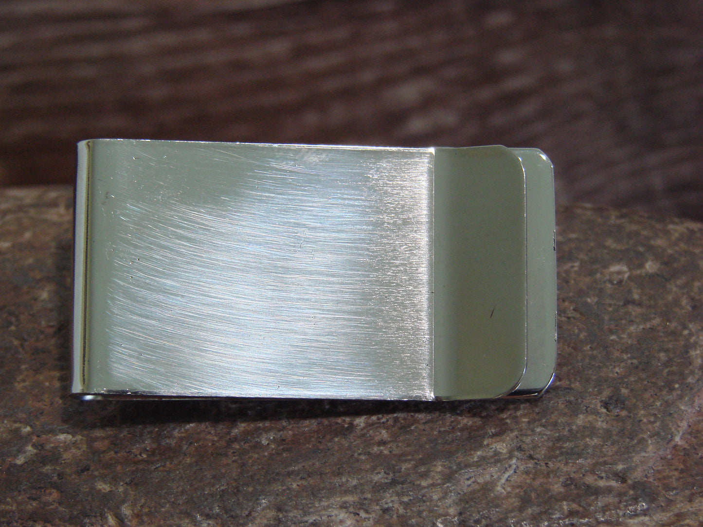 Native American Sterling Silver & Turquoise Money Clip - Begay