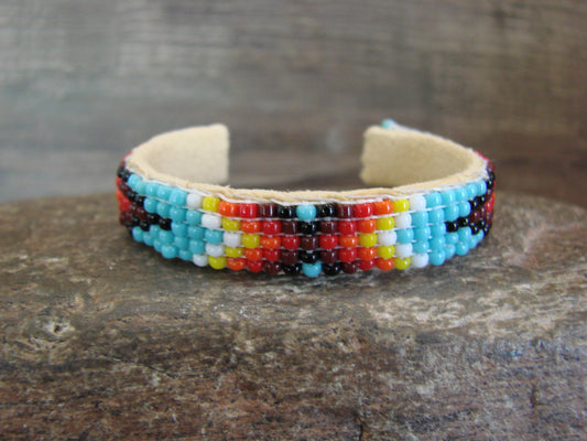 Navajo Indian Hand Beaded Baby / Child's Bracelet by Jackie Cleveland