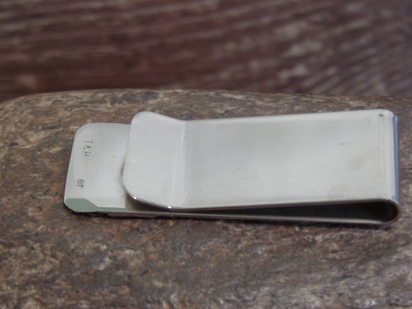 Native American Sterling Silver & 12 kt Turtle Gold Fill Money Clip by Singer