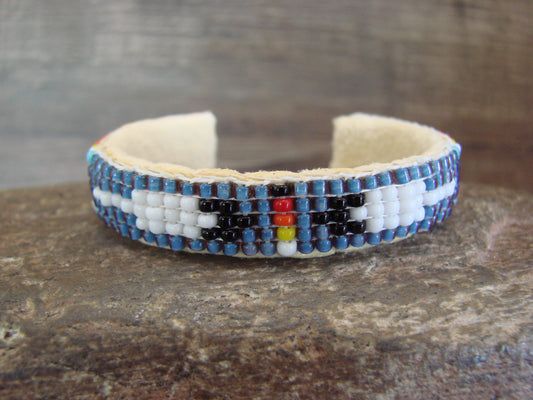 Navajo Indian Hand Beaded Baby / Child's Bracelet by Jackie Cleveland