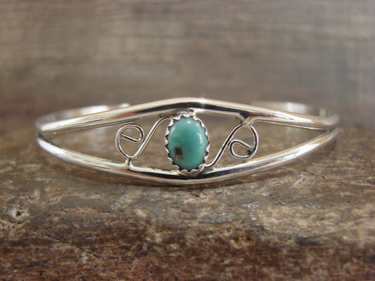 Native American Sterling Silver & Turquoise Bracelet by Lincoln