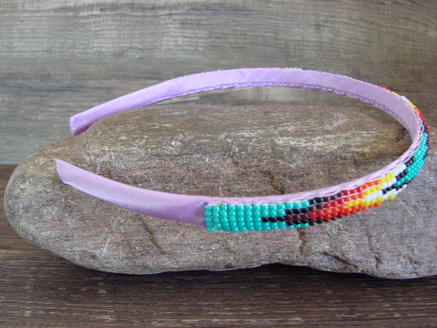 Navajo Indian Hand Beaded Head Band by Cleveland