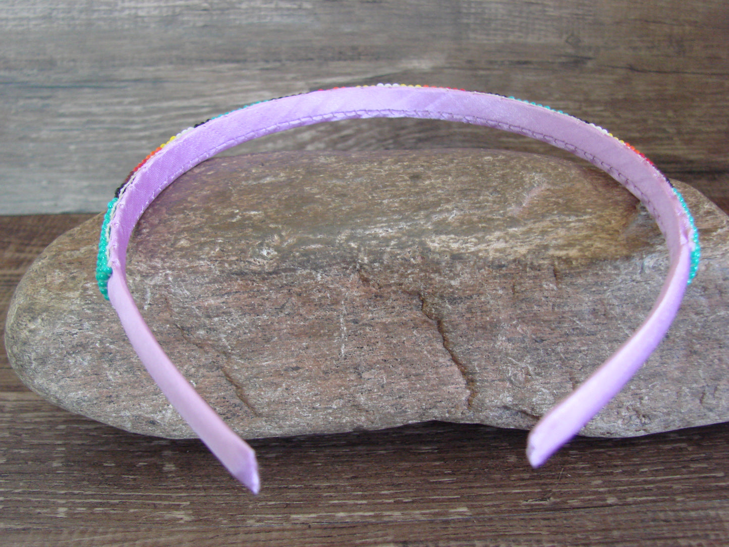 Navajo Indian Hand Beaded Head Band by Cleveland