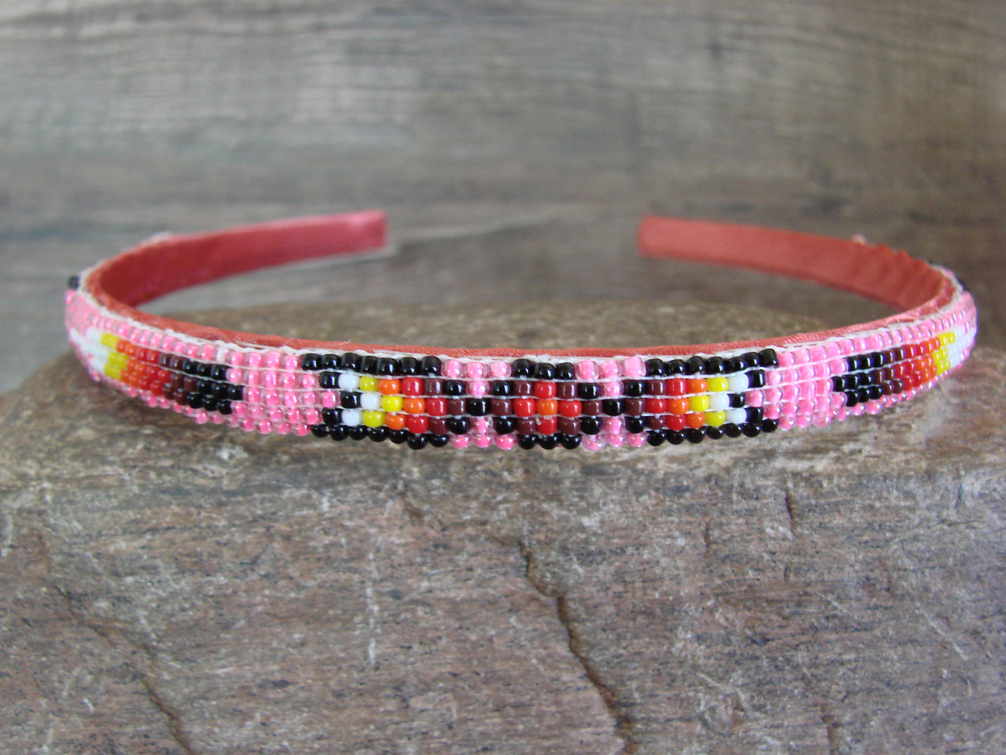 Navajo Indian Hand Beaded Head Band by Cleveland