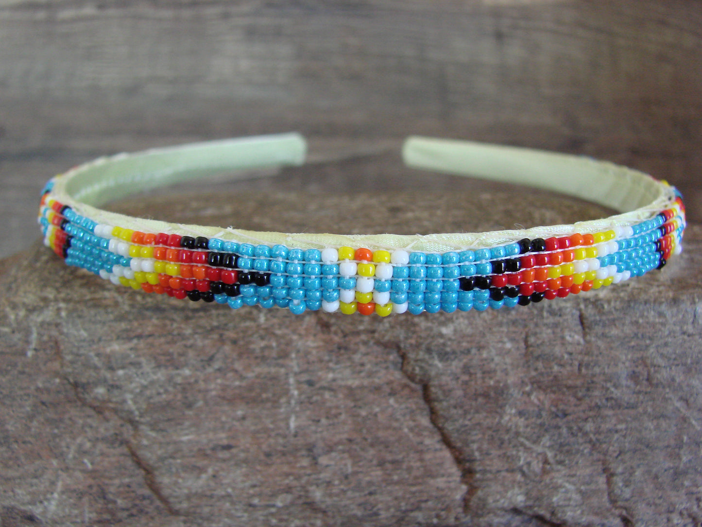 Navajo Indian Hand Beaded Head Band by Cleveland