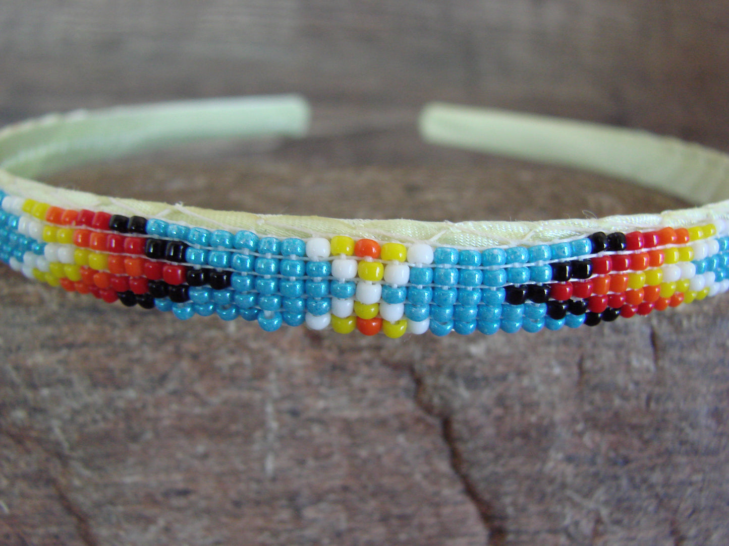 Navajo Indian Hand Beaded Head Band by Cleveland