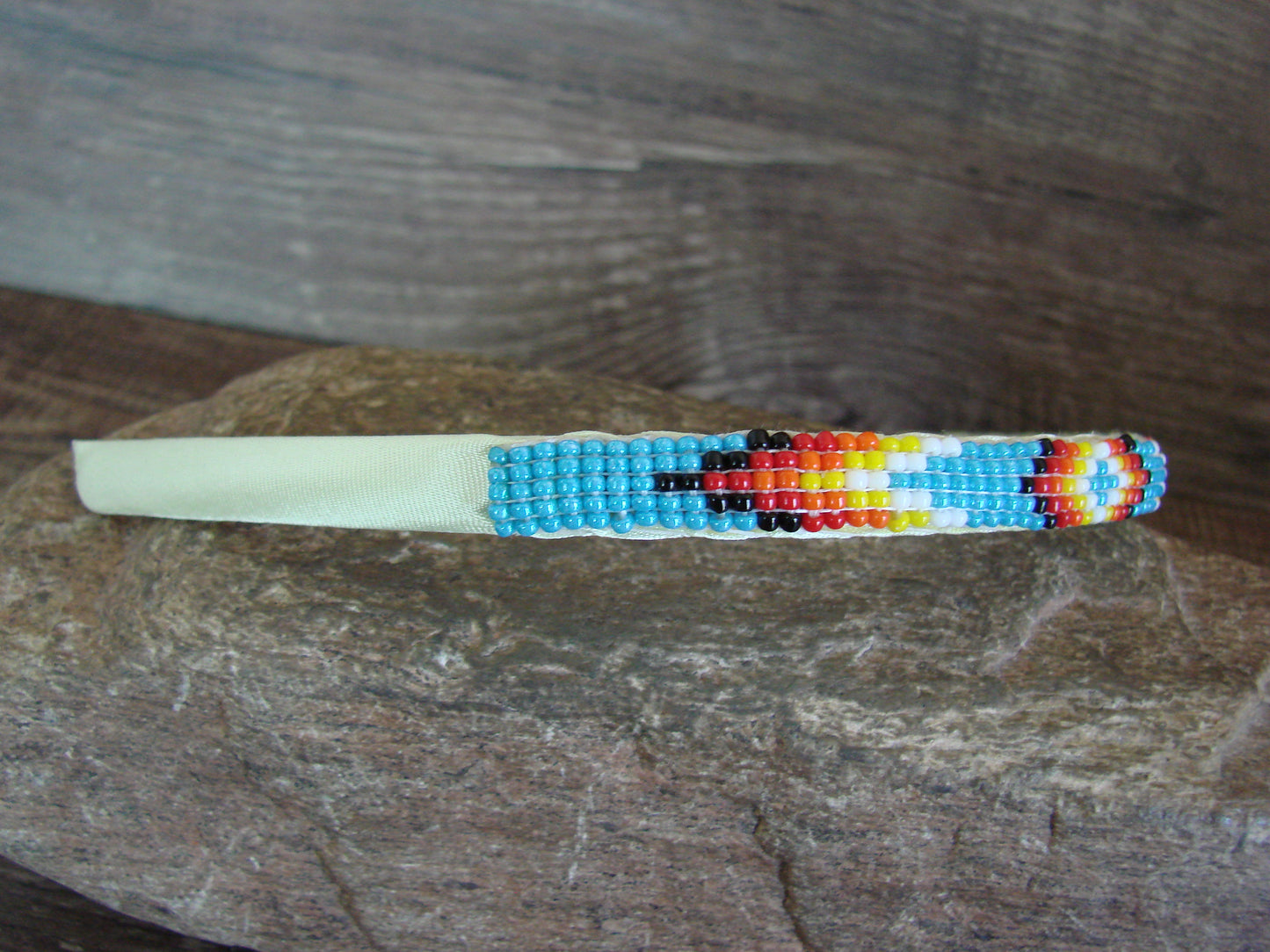 Navajo Indian Hand Beaded Head Band by Cleveland