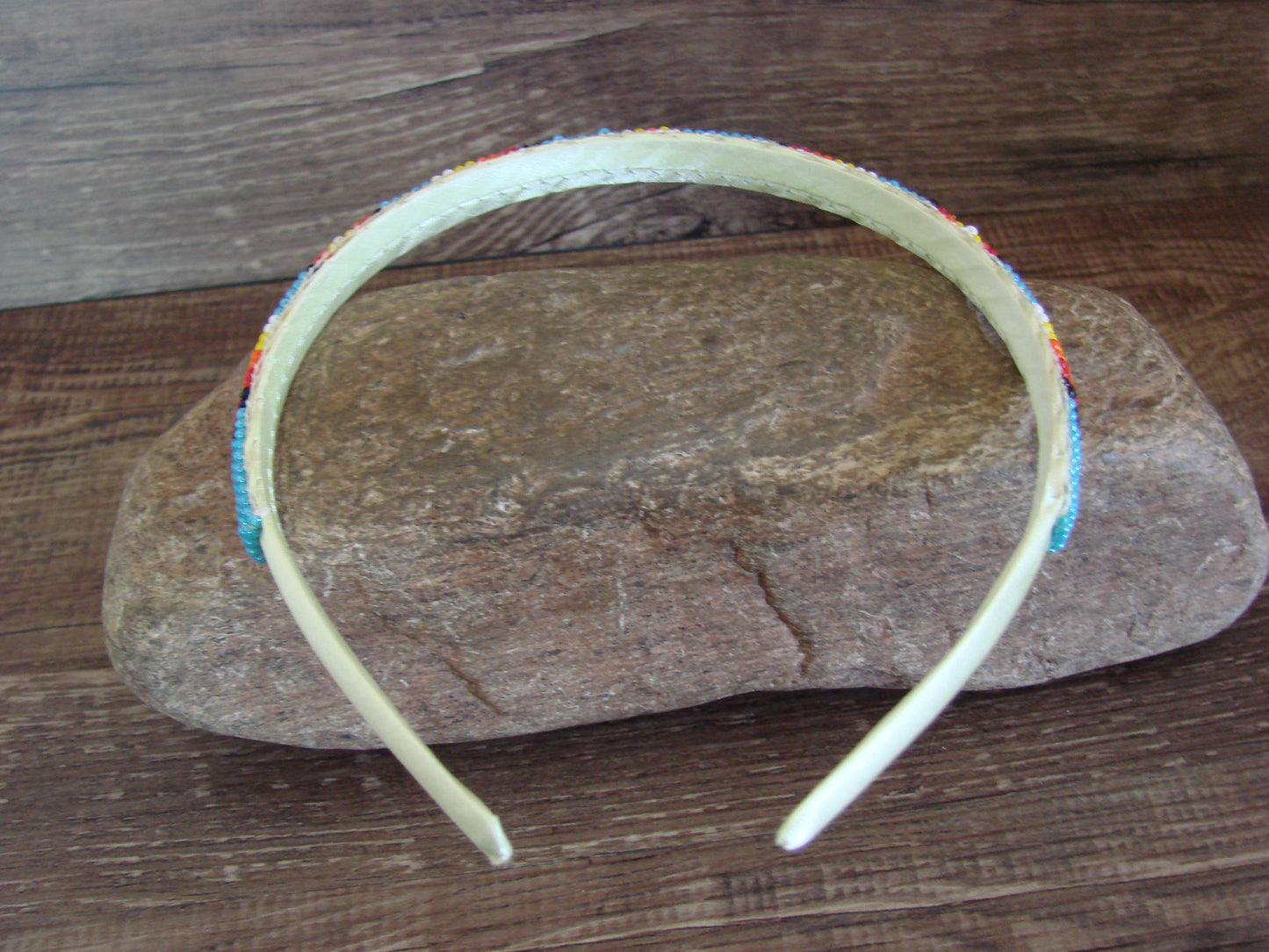 Navajo Indian Hand Beaded Head Band by Cleveland