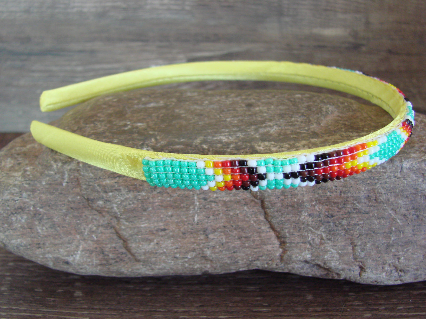 Navajo Indian Hand Beaded Head Band by Cleveland