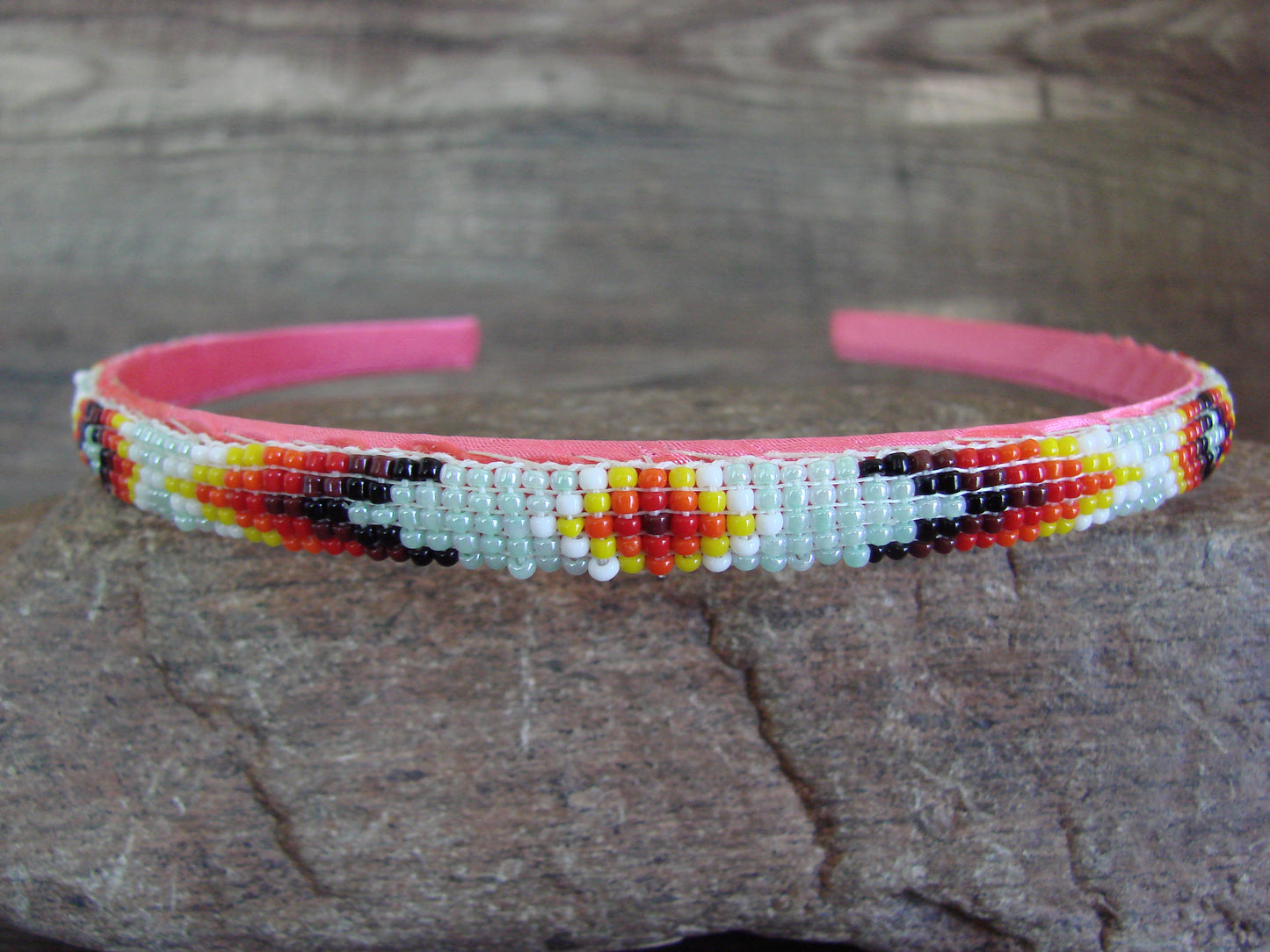 Navajo Indian Hand Beaded Head Band by Cleveland