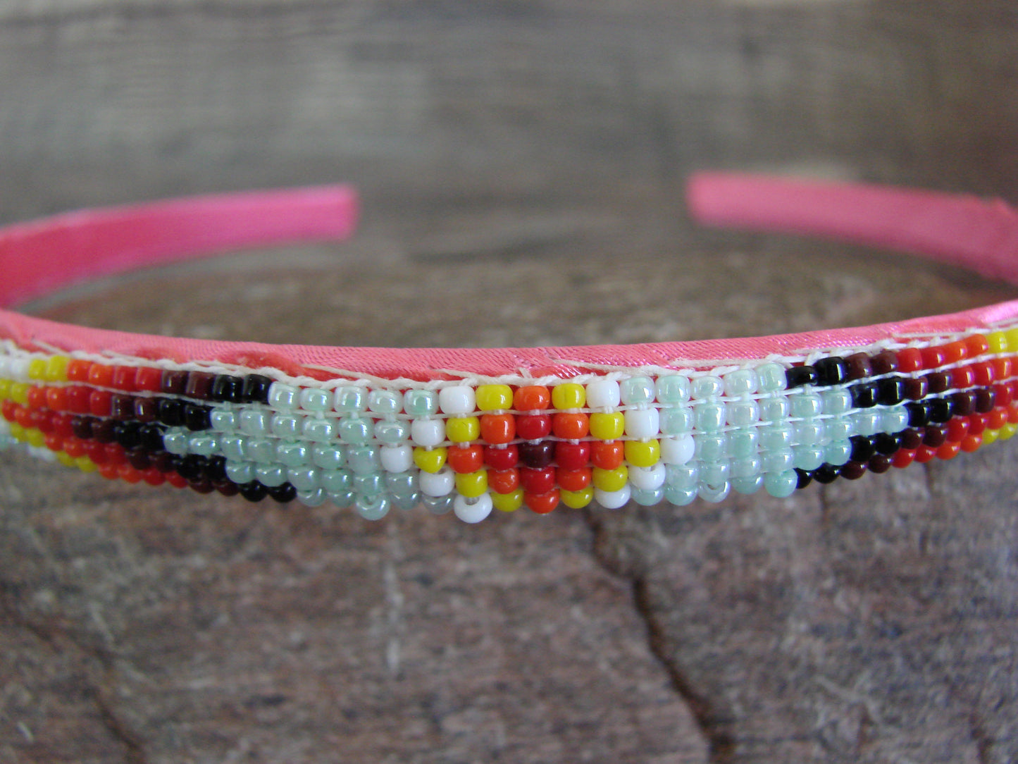 Navajo Indian Hand Beaded Head Band by Cleveland