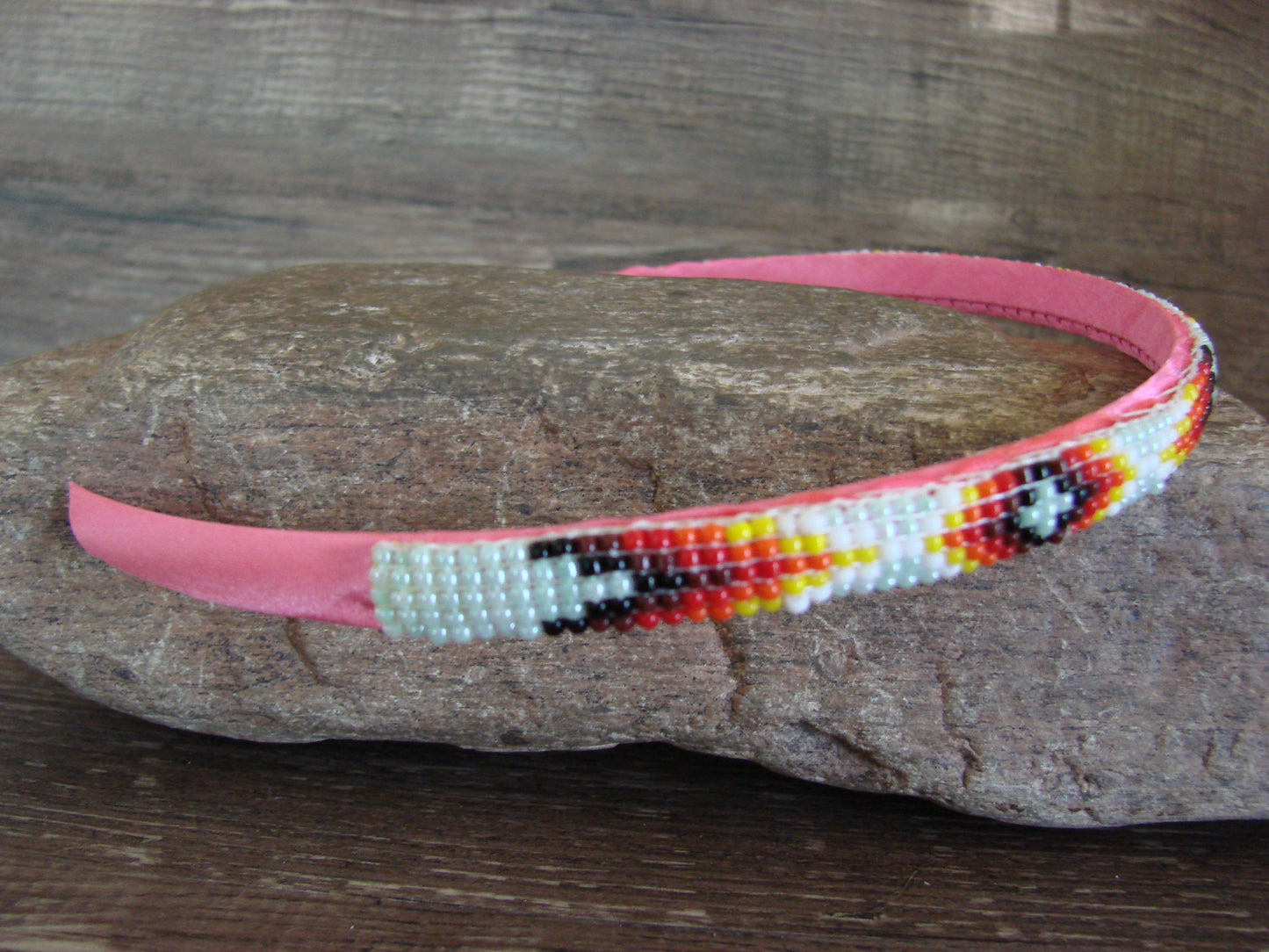 Navajo Indian Hand Beaded Head Band by Cleveland