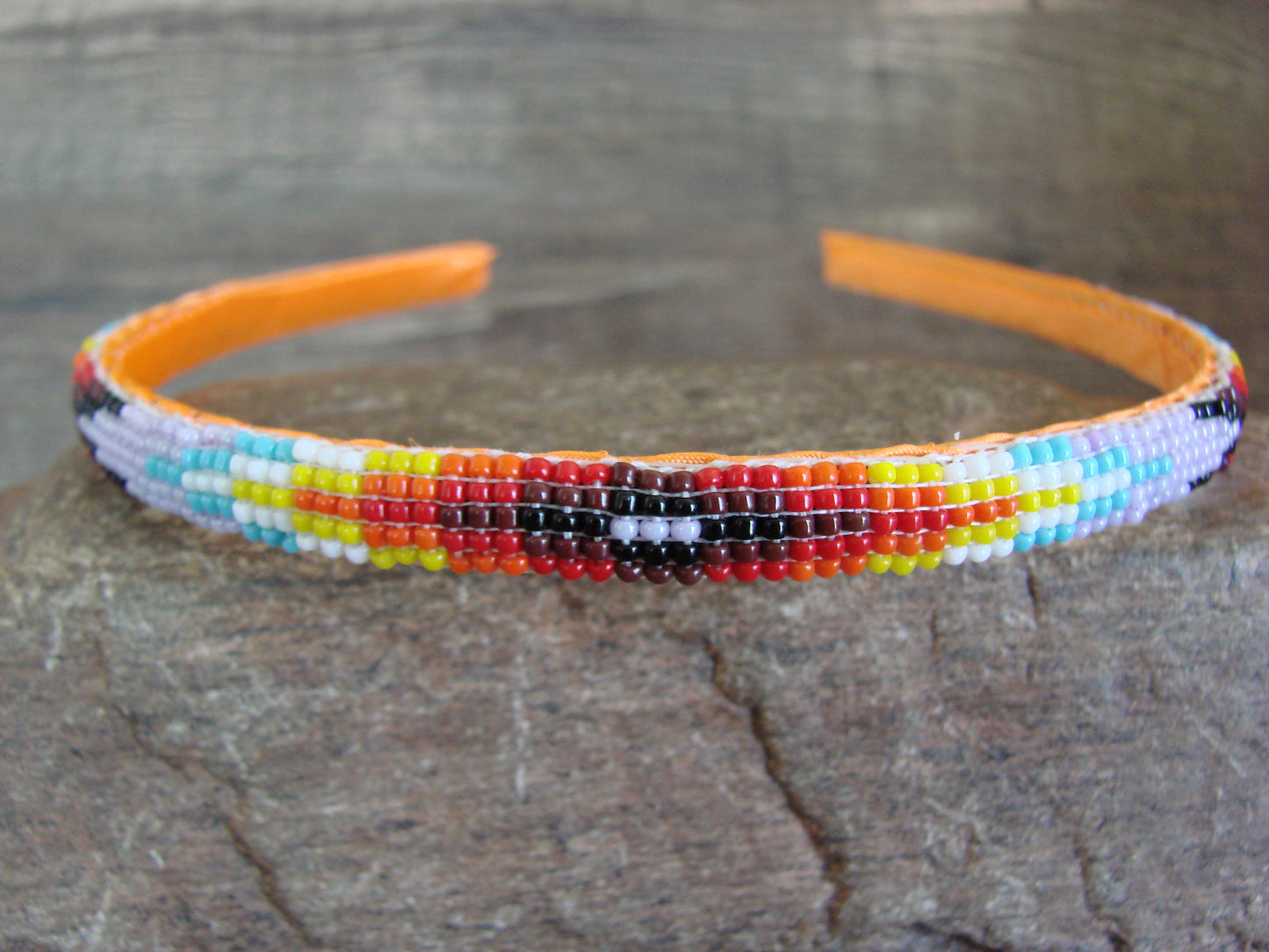 Navajo Indian Hand Beaded Head Band by Cleveland