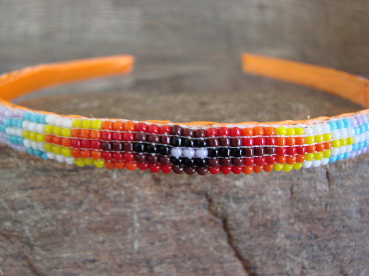 Navajo Indian Hand Beaded Head Band by Cleveland
