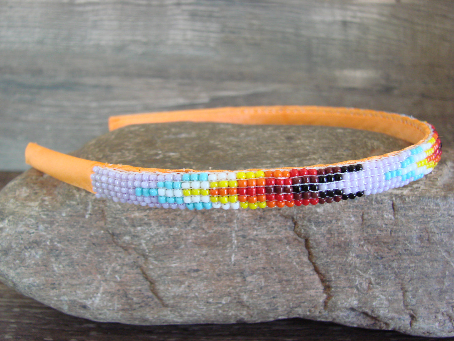 Navajo Indian Hand Beaded Head Band by Cleveland