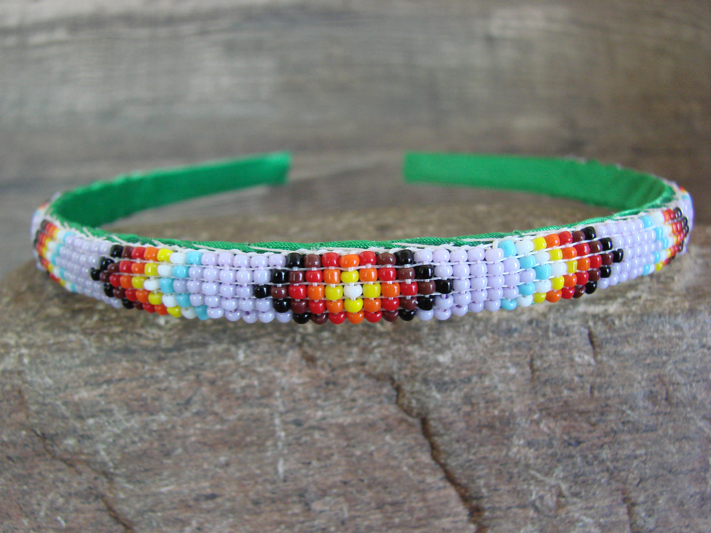 Navajo Indian Hand Beaded Head Band by Cleveland