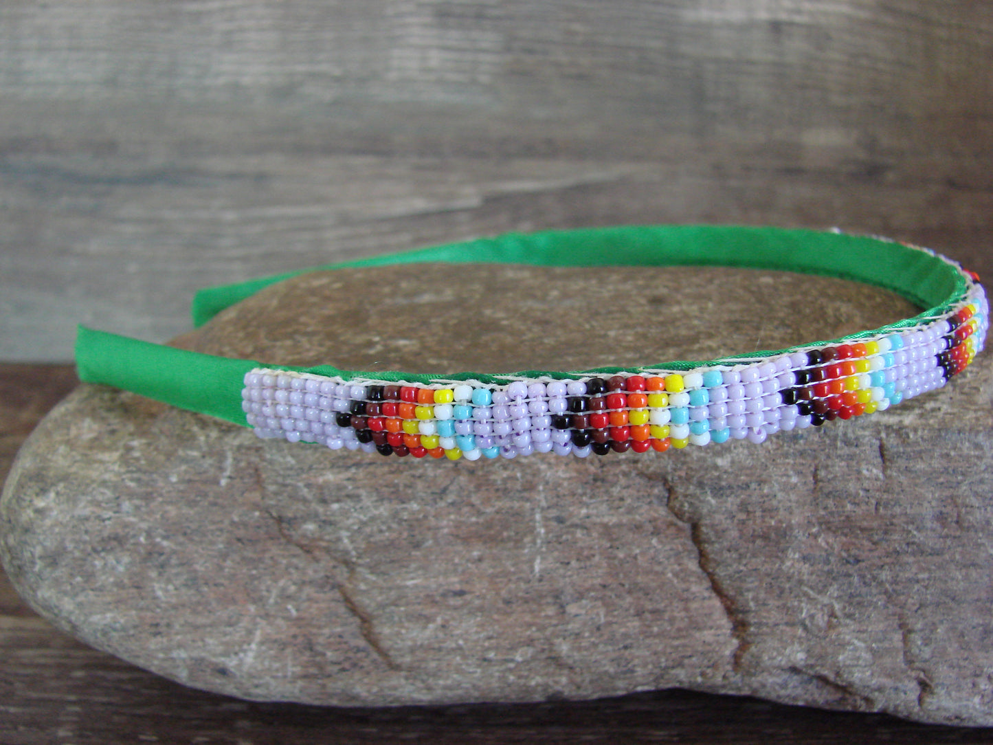Navajo Indian Hand Beaded Head Band by Cleveland