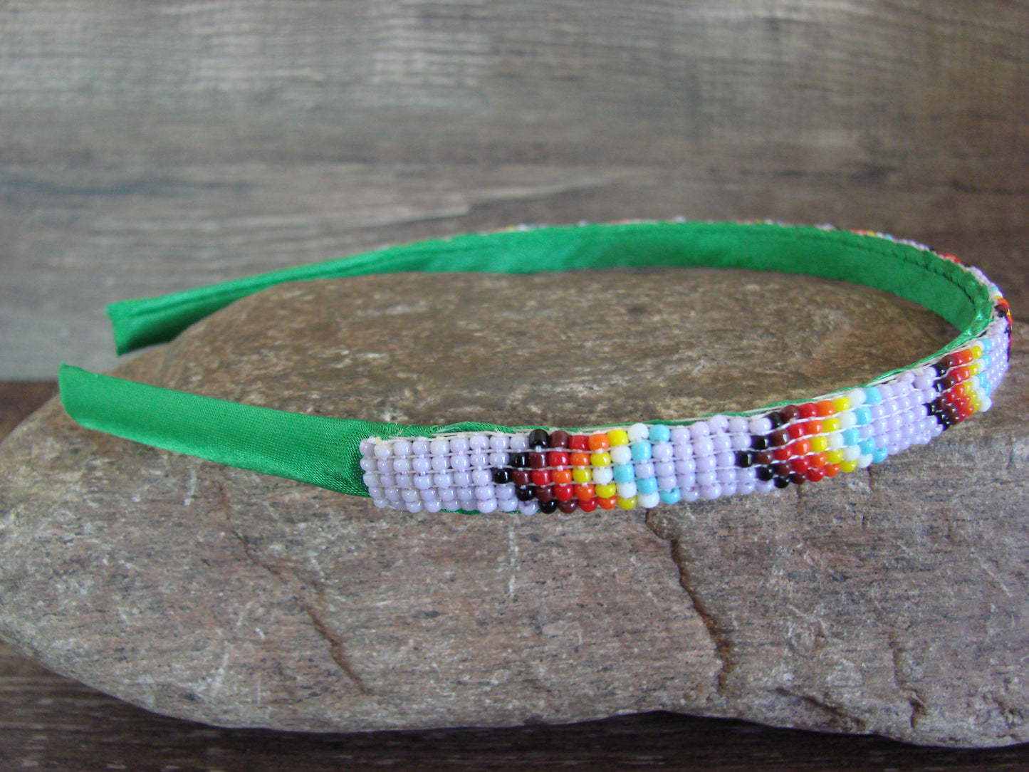 Navajo Indian Hand Beaded Head Band by Cleveland