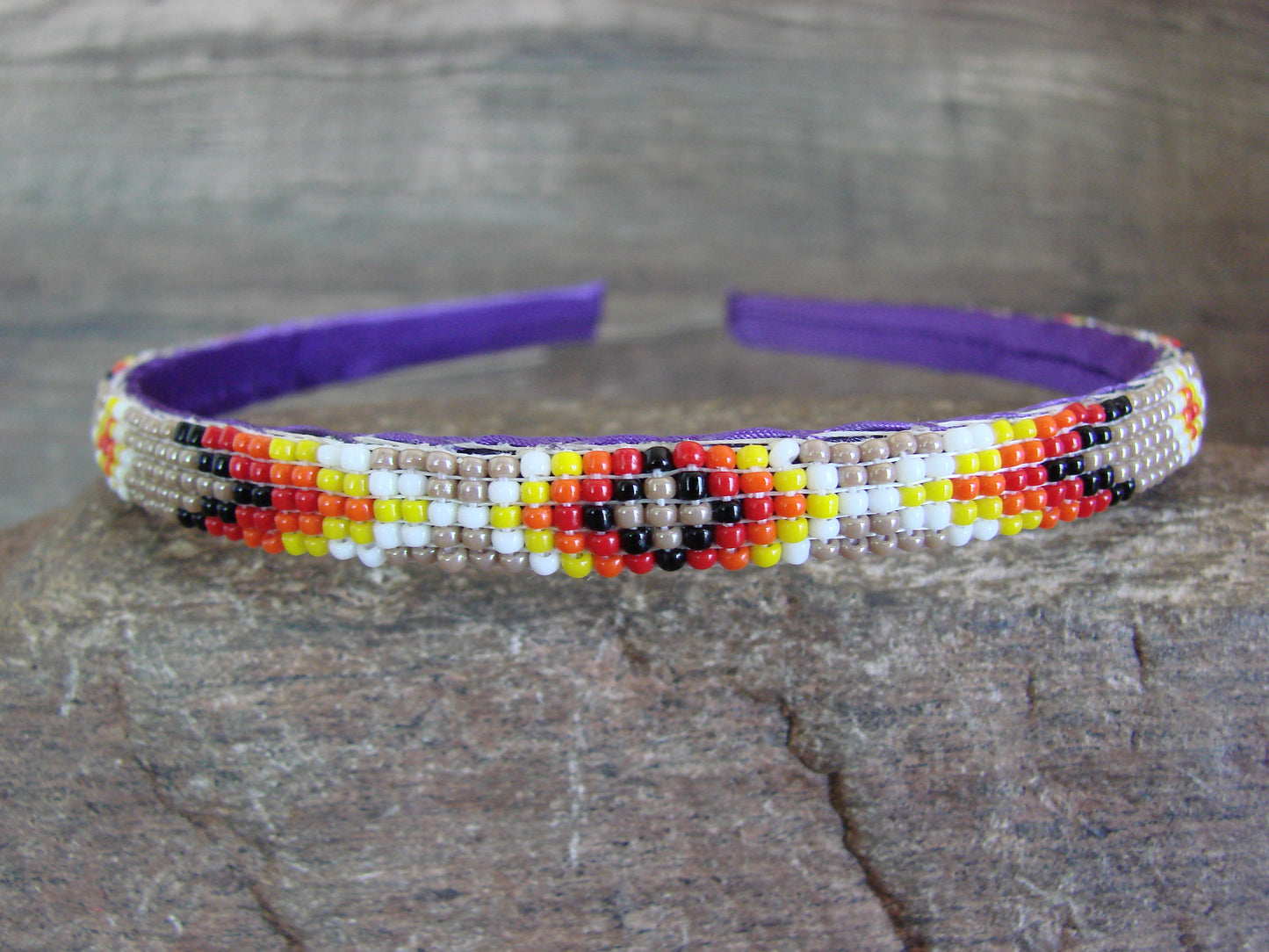 Navajo Indian Hand Beaded Head Band by Cleveland