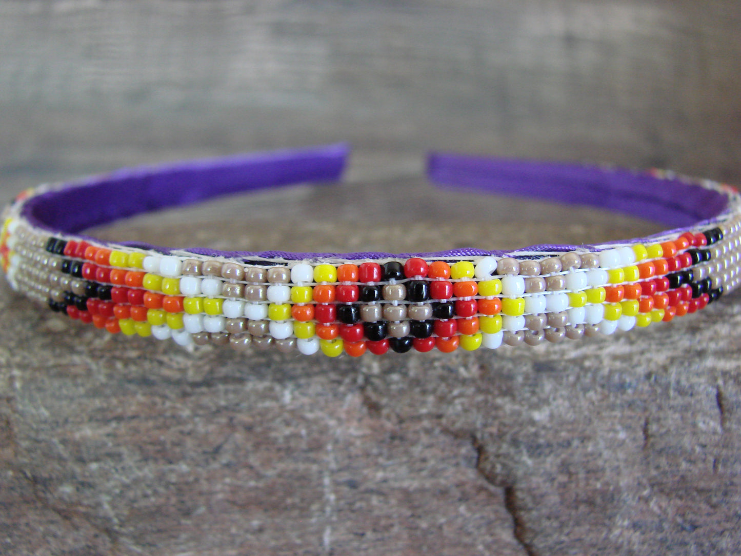 Navajo Indian Hand Beaded Head Band by Cleveland