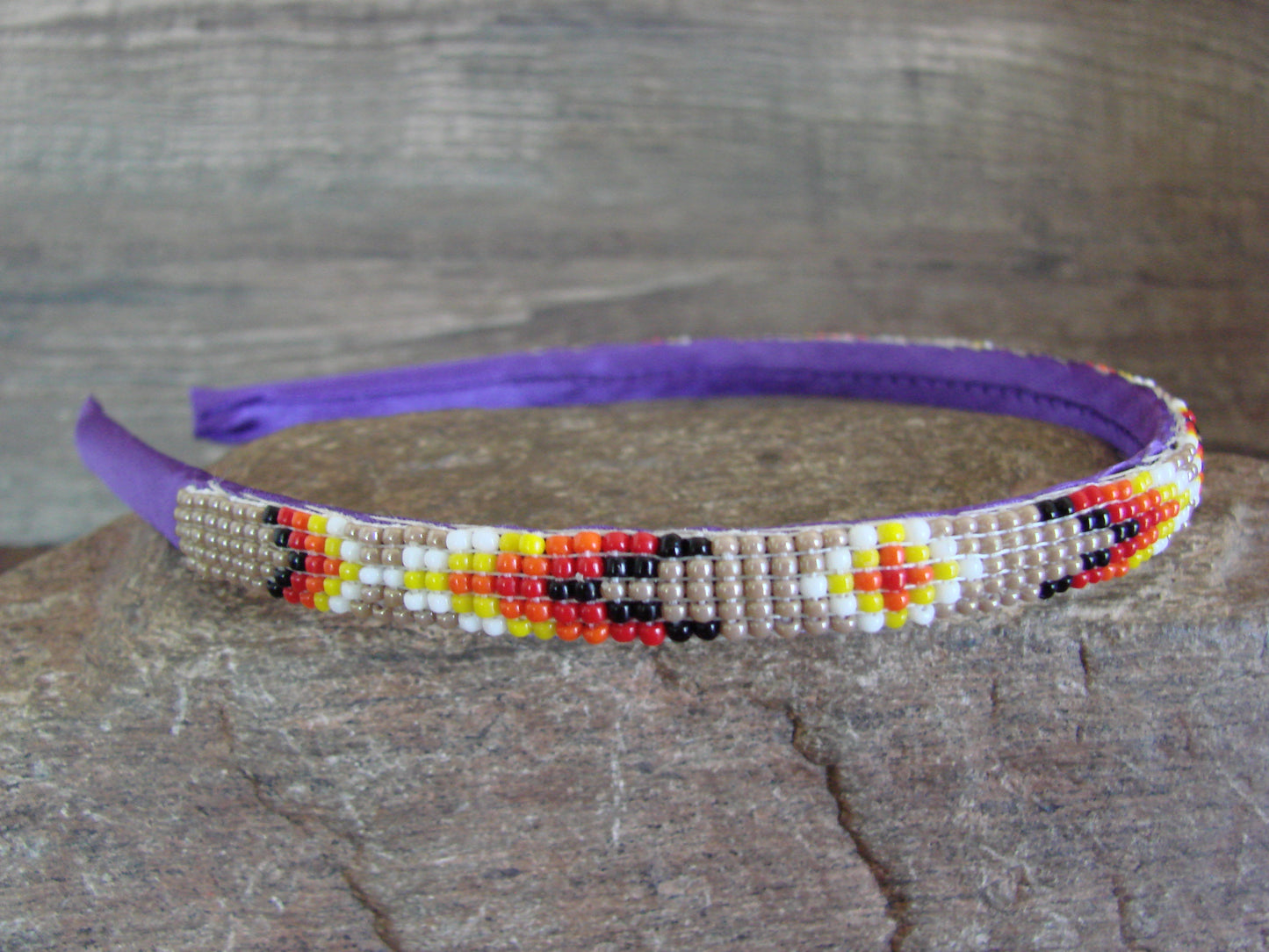 Navajo Indian Hand Beaded Head Band by Cleveland